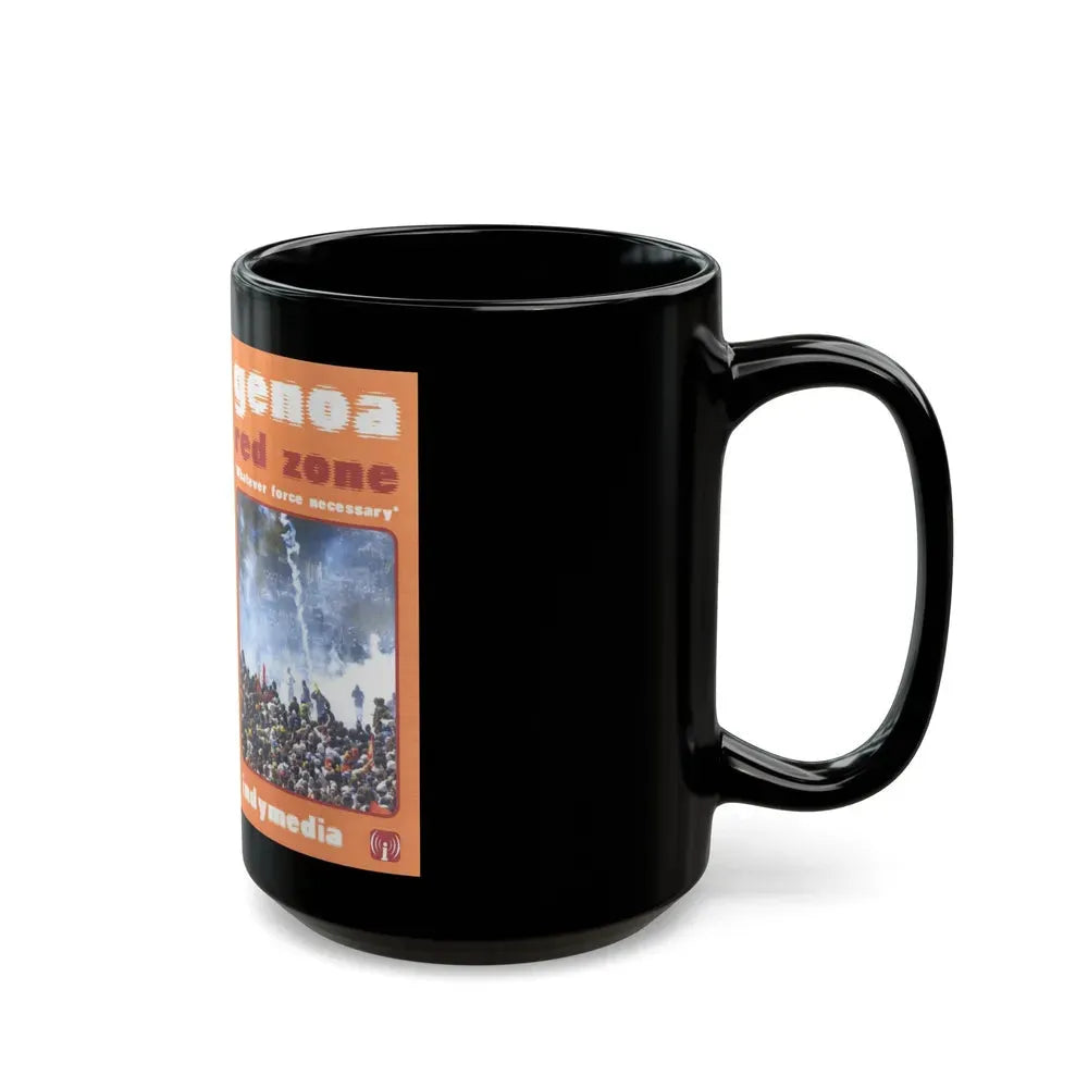 GENOA RED ZONE WHATEVER FORCE NECESSARY (VHS COVER) - Black Coffee Mug - Go Mug Yourself