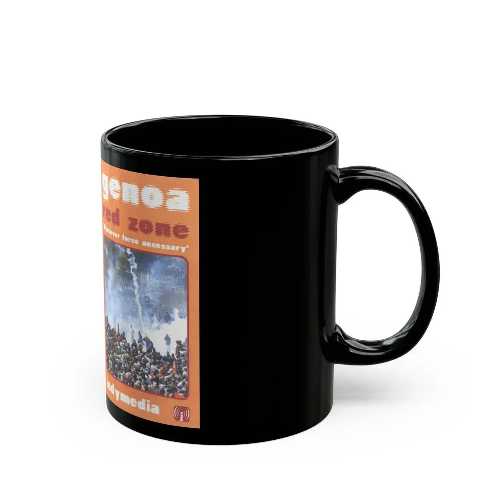 GENOA RED ZONE WHATEVER FORCE NECESSARY (VHS COVER) - Black Coffee Mug - Go Mug Yourself