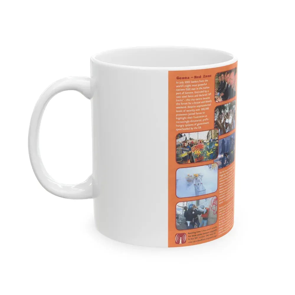 GENOA RED ZONE WHATEVER FORCE NECESSARY (VHS COVER) - White Coffee Mug - Go Mug Yourself