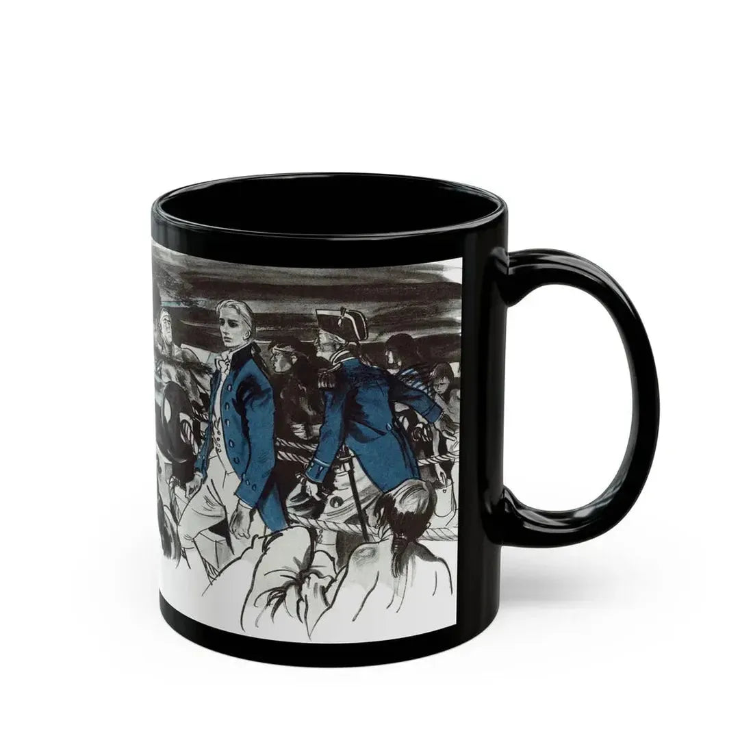 Gentian Hill by Elizabeth Goudge, Woman's Journal, 1949 - Black Coffee Mug - Go Mug Yourself