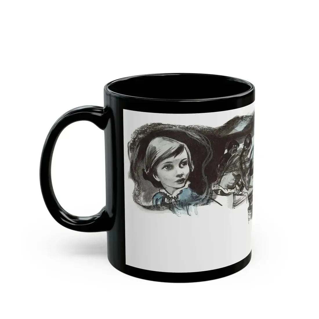 Gentian Hill by Elizabeth Goudge, Woman's Journal, 1949 - Black Coffee Mug - Go Mug Yourself