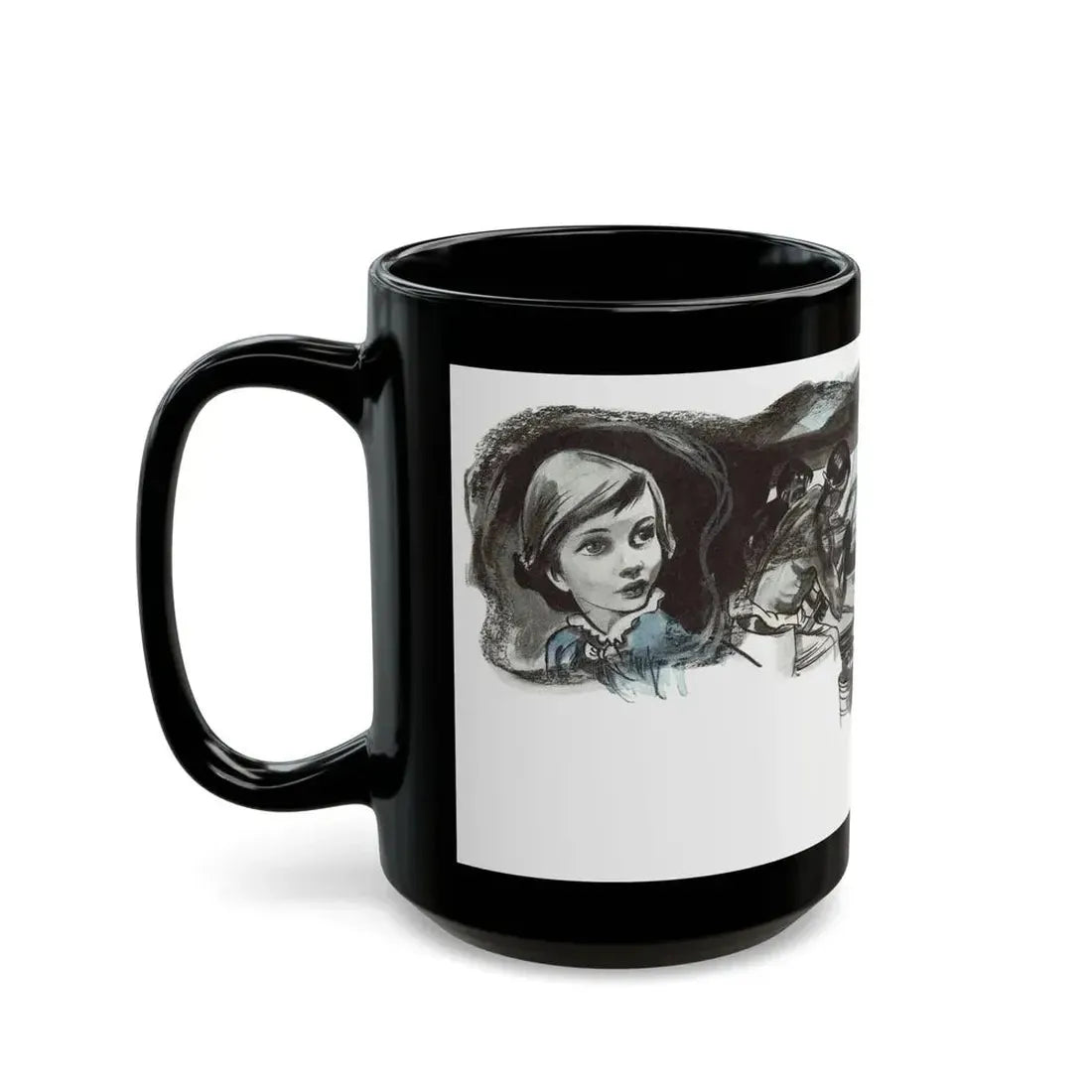 Gentian Hill by Elizabeth Goudge, Woman's Journal, 1949 - Black Coffee Mug - Go Mug Yourself