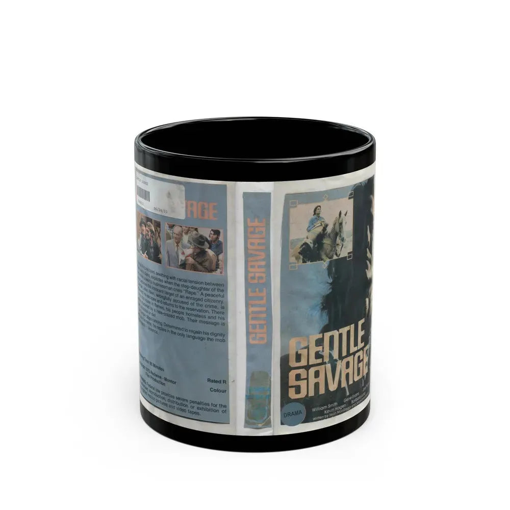 GENTLE SAVAGE (VHS COVER) - Black Coffee Mug 11oz - Go Mug Yourself