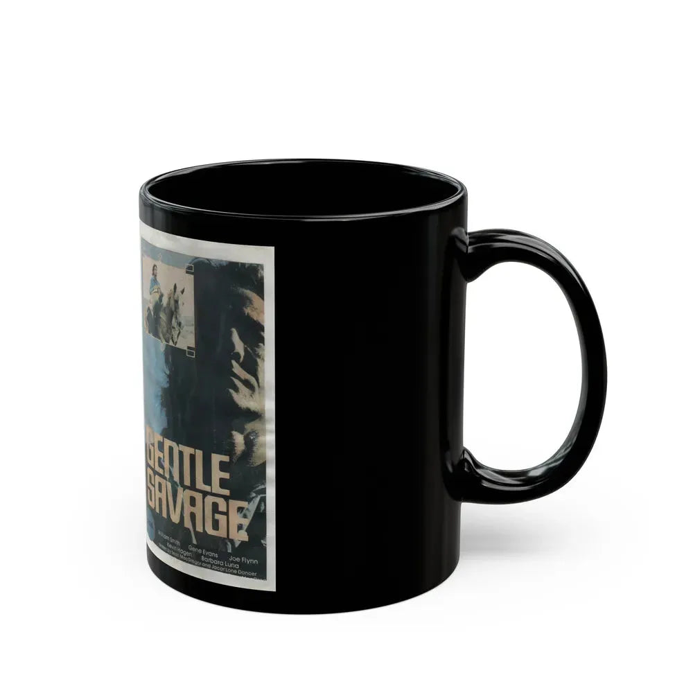 GENTLE SAVAGE (VHS COVER) - Black Coffee Mug - Go Mug Yourself
