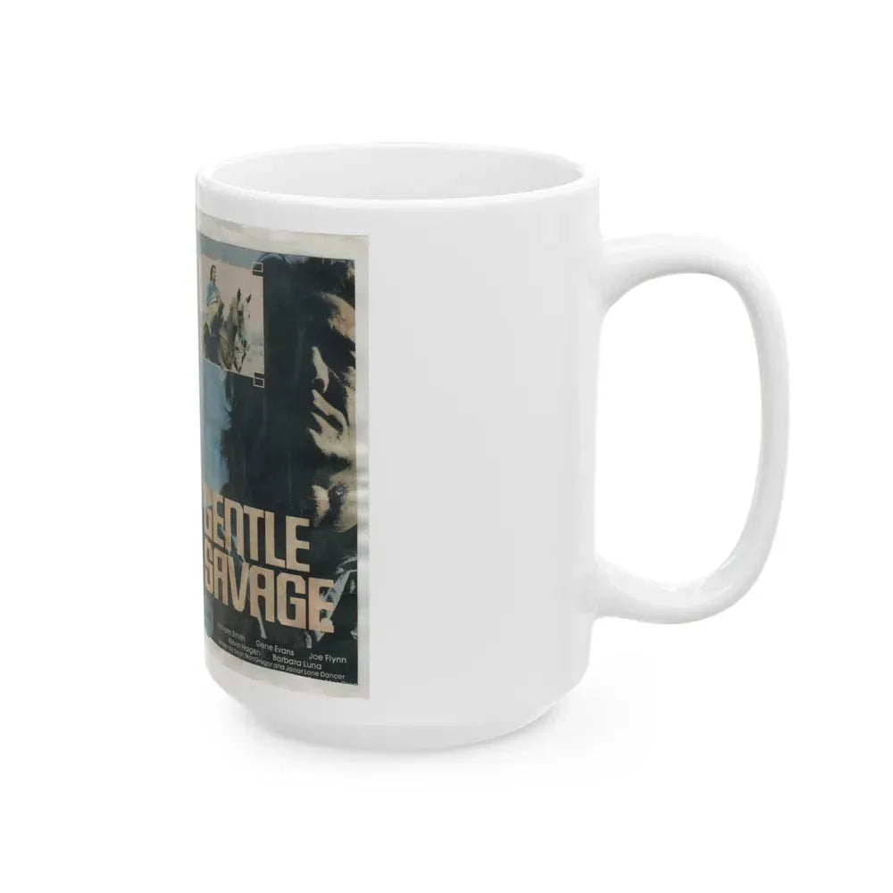 GENTLE SAVAGE (VHS COVER) - White Coffee Mug - Go Mug Yourself