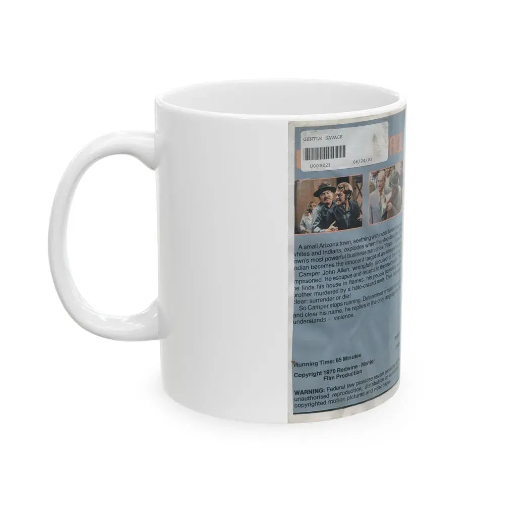 GENTLE SAVAGE (VHS COVER) - White Coffee Mug - Go Mug Yourself