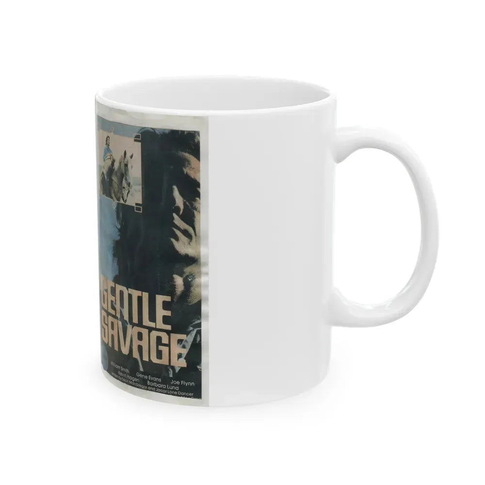 GENTLE SAVAGE (VHS COVER) - White Coffee Mug - Go Mug Yourself