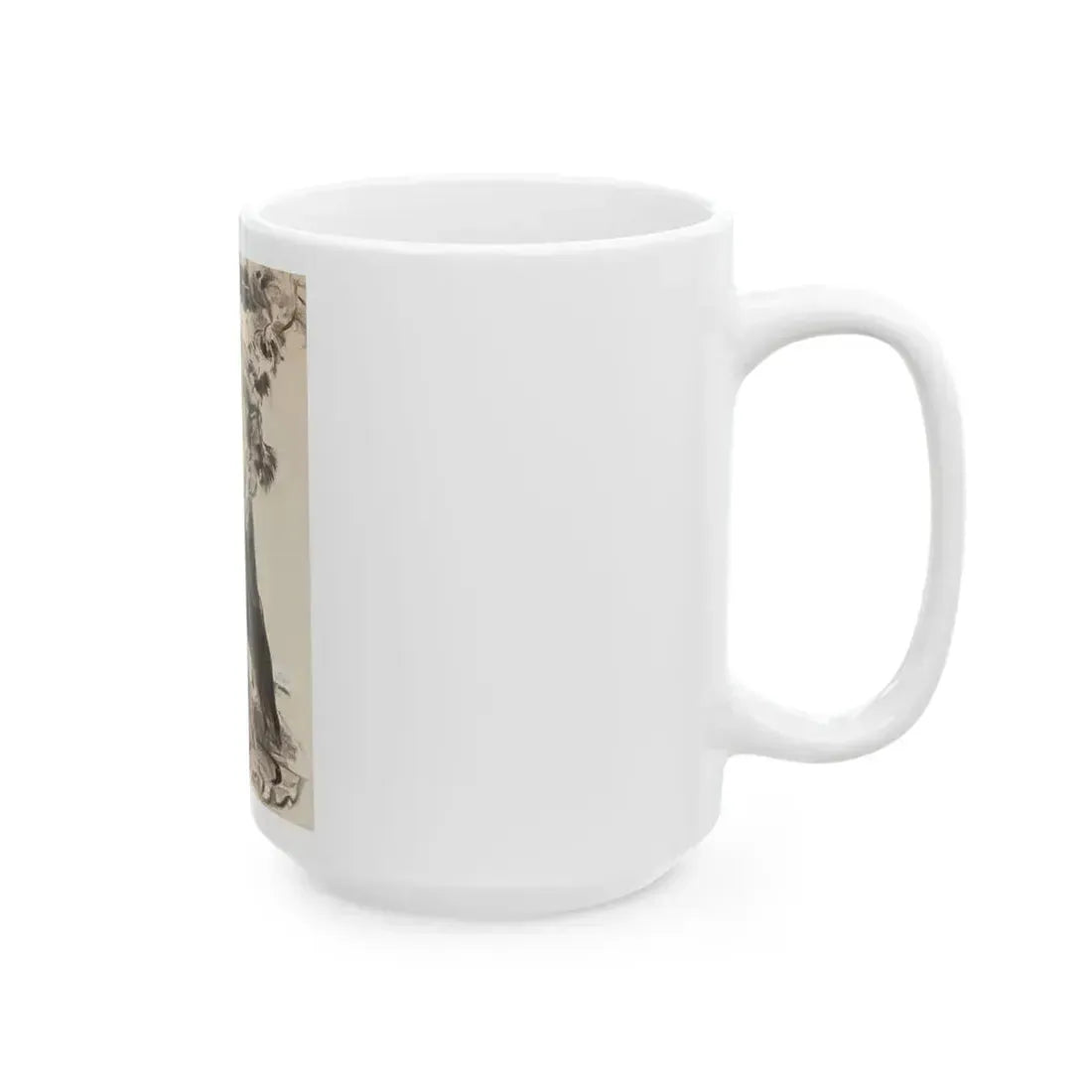 Gentleman Consoling Woman, magazine story illustration, circa 1930s - White Coffee Mug - Go Mug Yourself