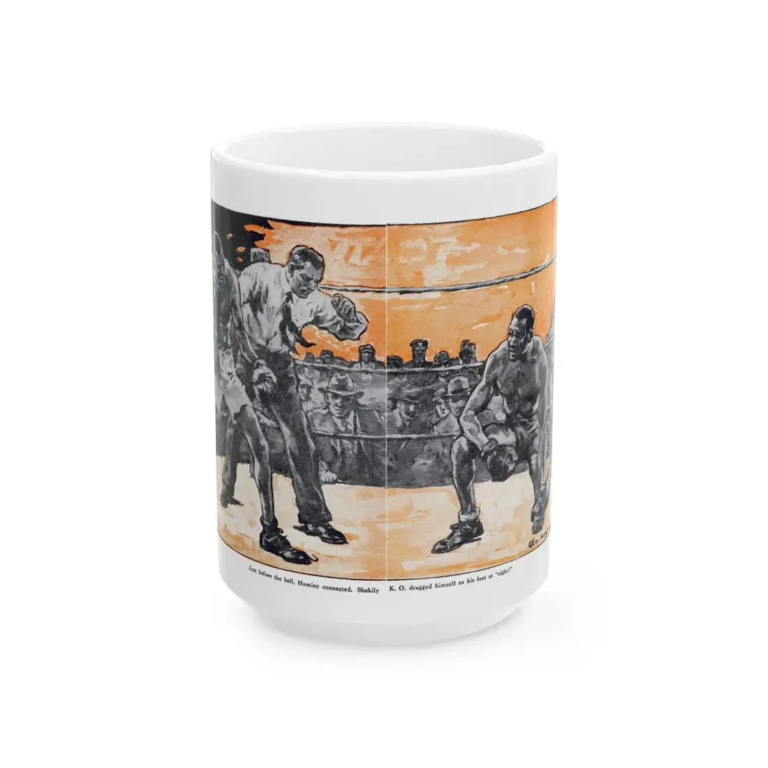 Gentleman in Black, Bluebook, March 1932 - White Coffee Mug 15oz - Go Mug Yourself