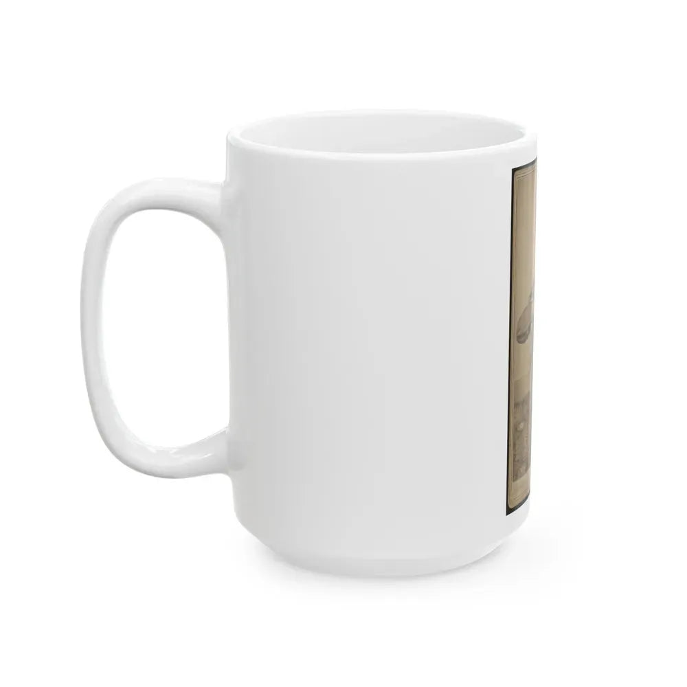 Geo. B. Field, Three-Quarter Length Studio Portrait, Sitting In Chair, Facing Slightly Right, Wearing Military Uniform (U.S. Civil War) White Coffee Mug - Go Mug Yourself