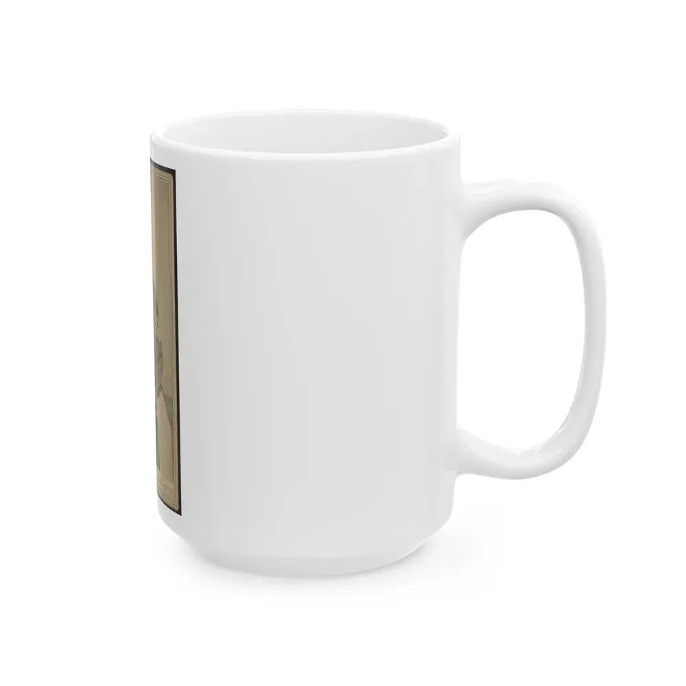 Geo. B. Field, Three-Quarter Length Studio Portrait, Sitting In Chair, Facing Slightly Right, Wearing Military Uniform (U.S. Civil War) White Coffee Mug - Go Mug Yourself