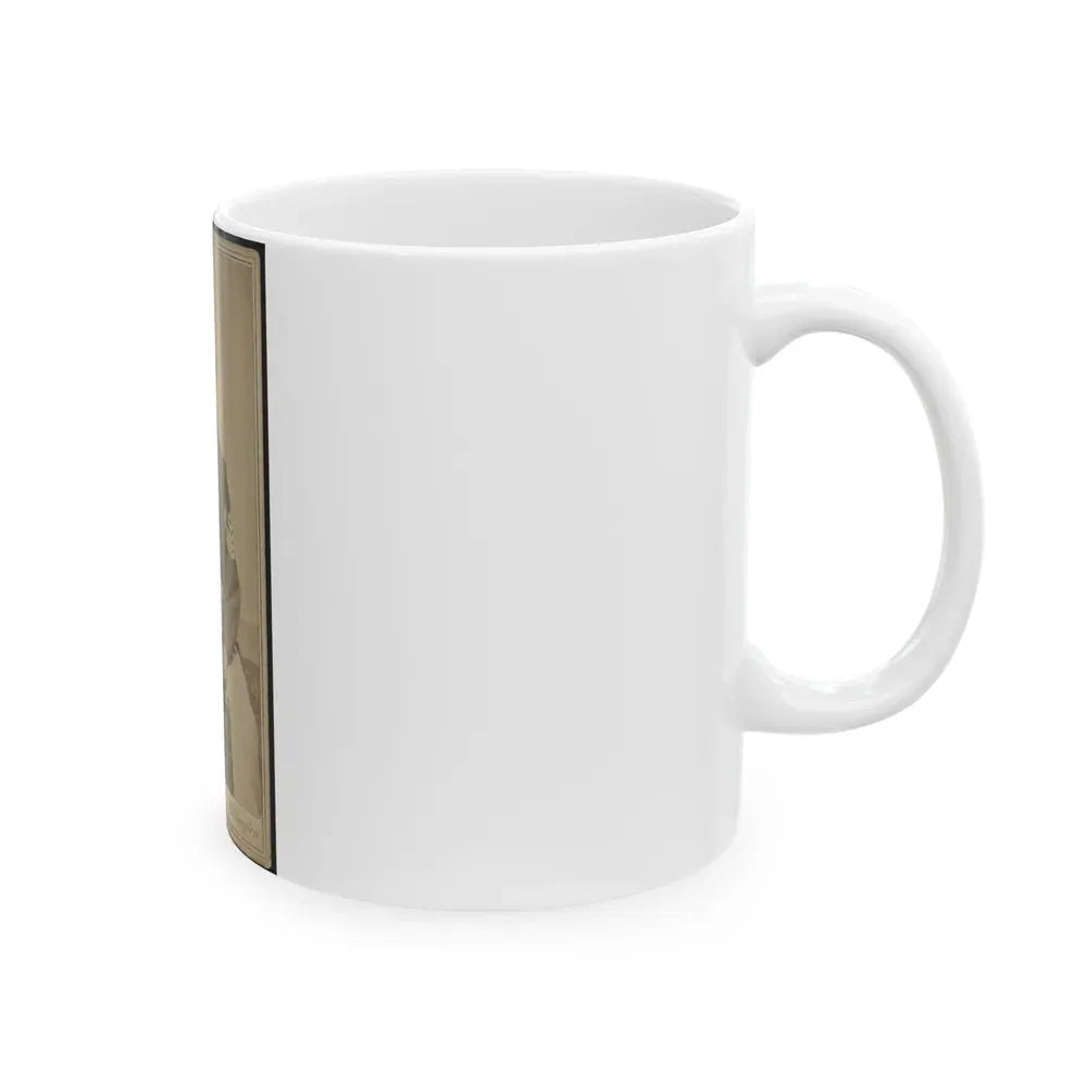 Geo. B. Field, Three-Quarter Length Studio Portrait, Sitting In Chair, Facing Slightly Right, Wearing Military Uniform (U.S. Civil War) White Coffee Mug - Go Mug Yourself