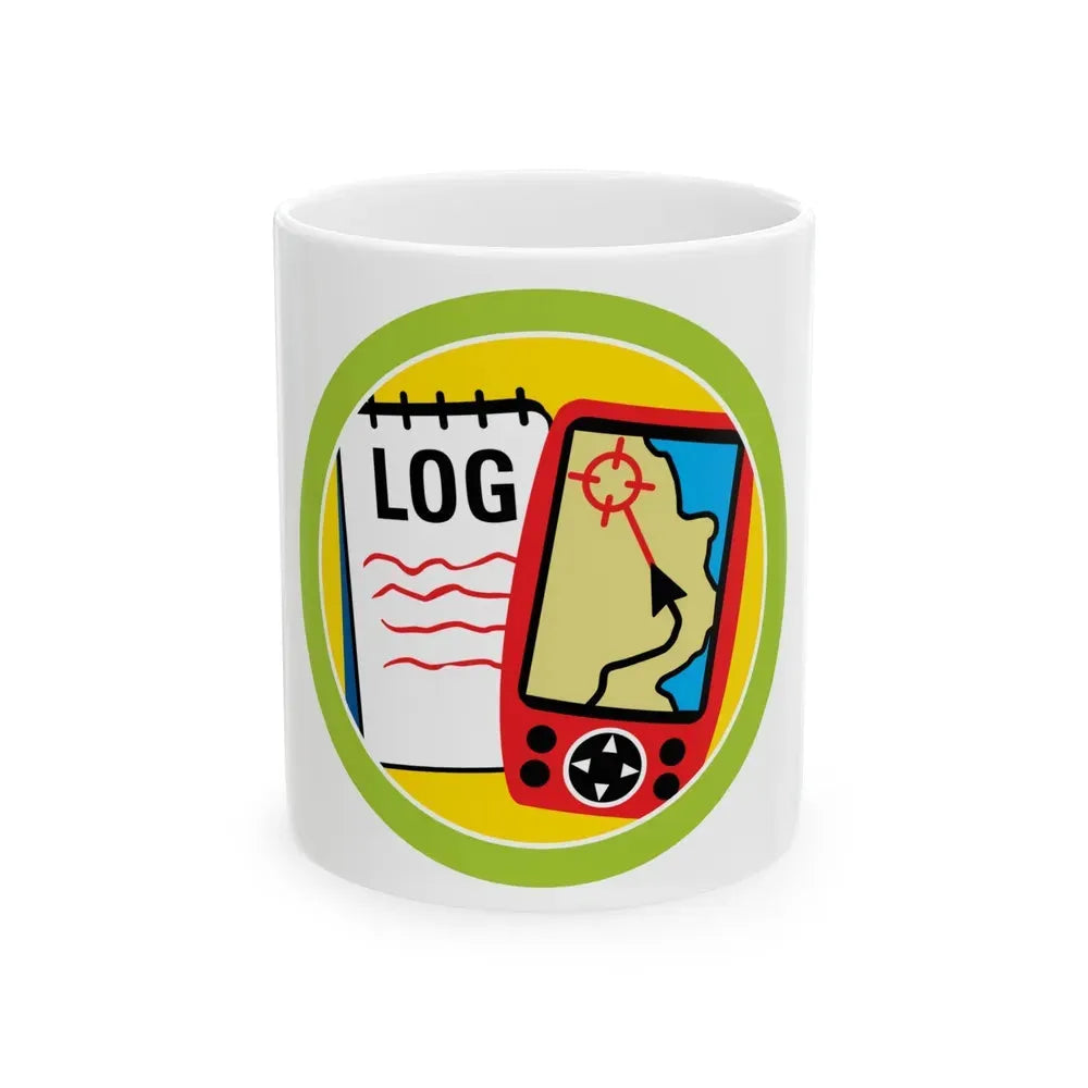 Geocache (Boy Scout Merit Badge) White Coffee Mug 11oz - Go Mug Yourself