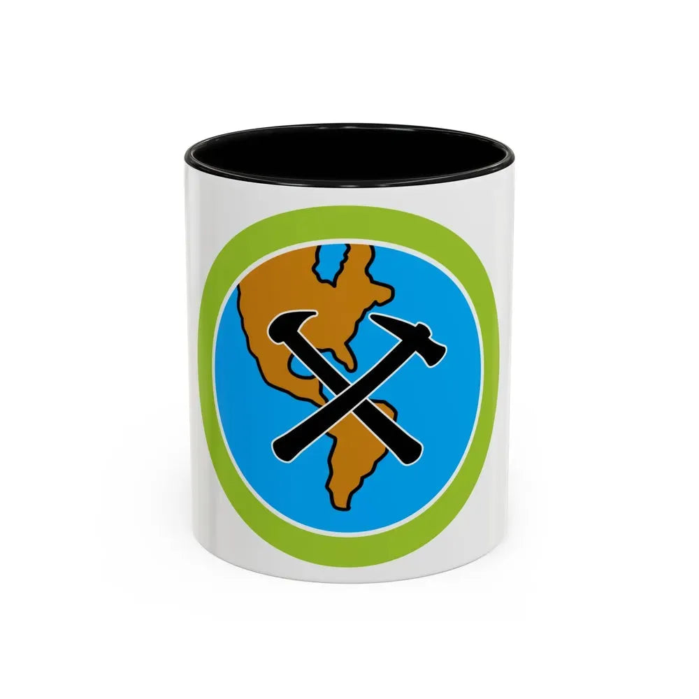 Geology (Boy Scout Merit Badge) Accent Coffee Mug 11oz Black - Go Mug Yourself