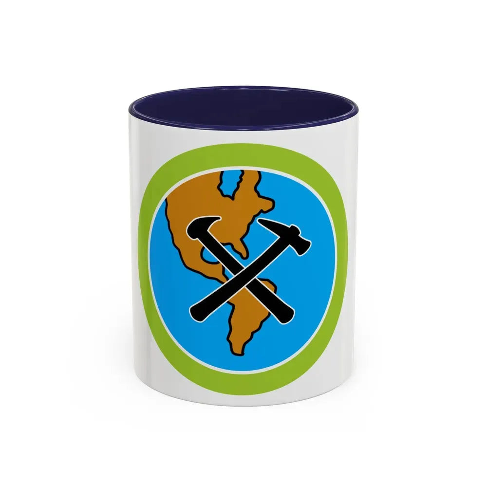 Geology (Boy Scout Merit Badge) Accent Coffee Mug 11oz Navy - Go Mug Yourself