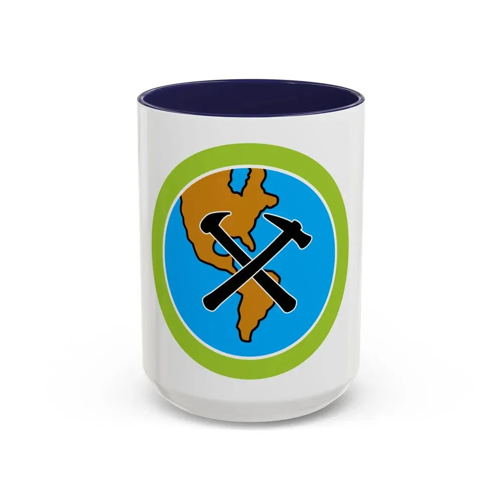 Geology (Boy Scout Merit Badge) Accent Coffee Mug 15oz Navy - Go Mug Yourself