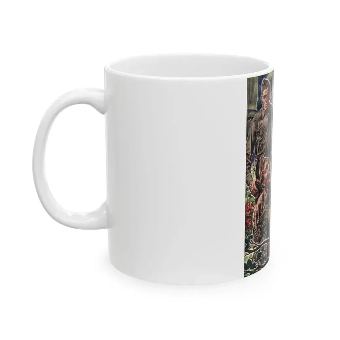 George and the Egg-Shy Pole, Liberty magazine, January 1, 1944 - White Coffee Mug - Go Mug Yourself