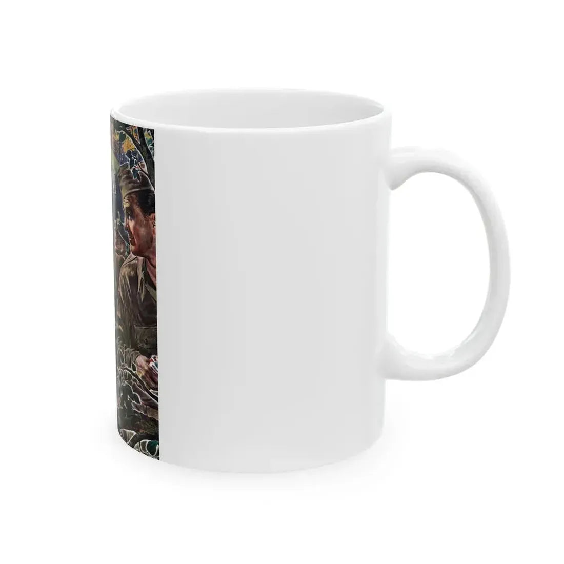 George and the Egg-Shy Pole, Liberty magazine, January 1, 1944 - White Coffee Mug - Go Mug Yourself