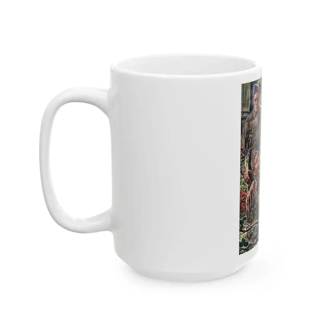 George and the Egg-Shy Pole, Liberty magazine, January 1, 1944 - White Coffee Mug - Go Mug Yourself