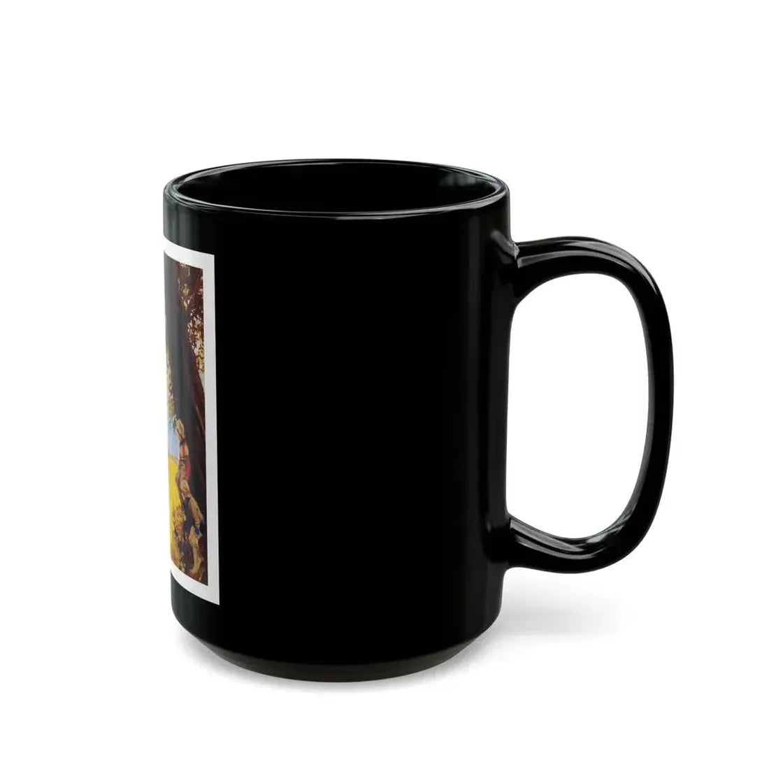 George And The Holiday Cottage by Antonia Browne, Woman magazine, 1975 - Black Coffee Mug - Go Mug Yourself