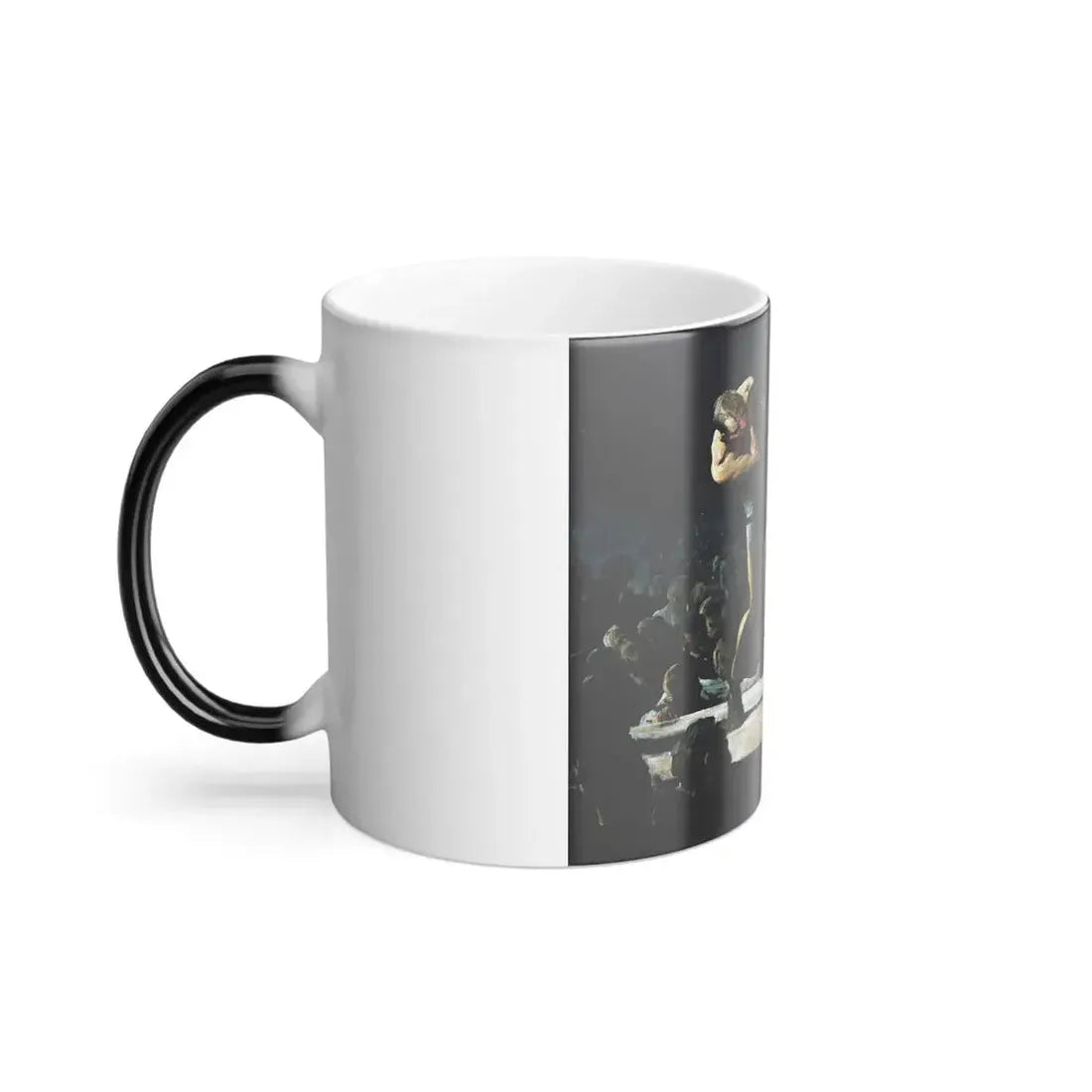 George Bellows (1882-1925) Club Night - Oil on canvas 1907 ss - Color Changing Mug 11oz - Go Mug Yourself