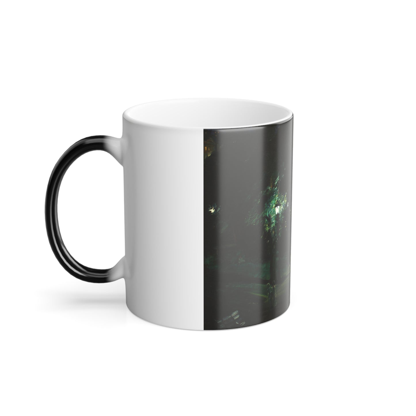 George Bellows (1882-1925) Summer Night, Riverside Drive - oil on canvas 1909 - Color Changing Mug 11oz-Go Mug Yourself