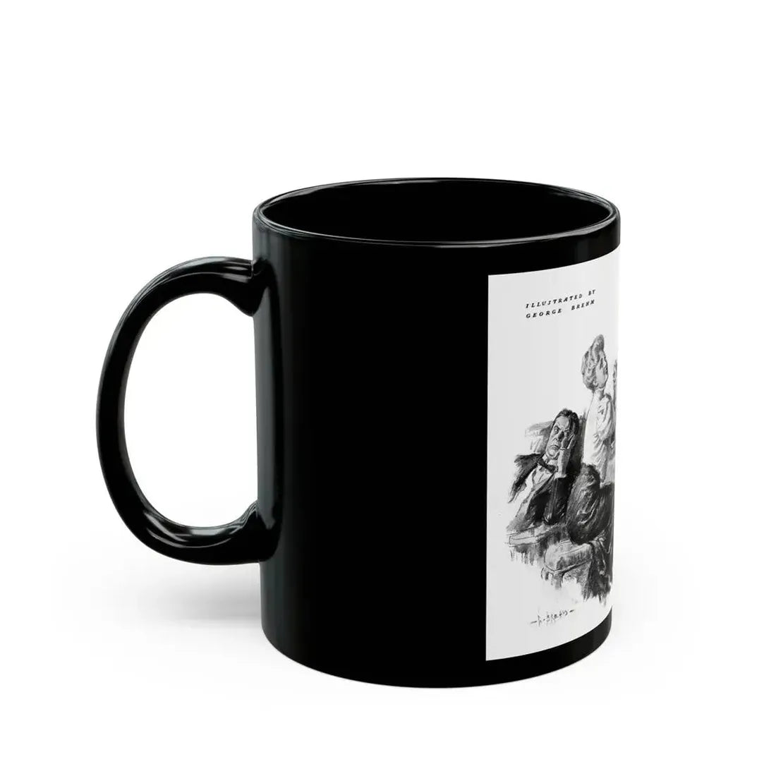 George Brehm illustration - Black Coffee Mug - Go Mug Yourself