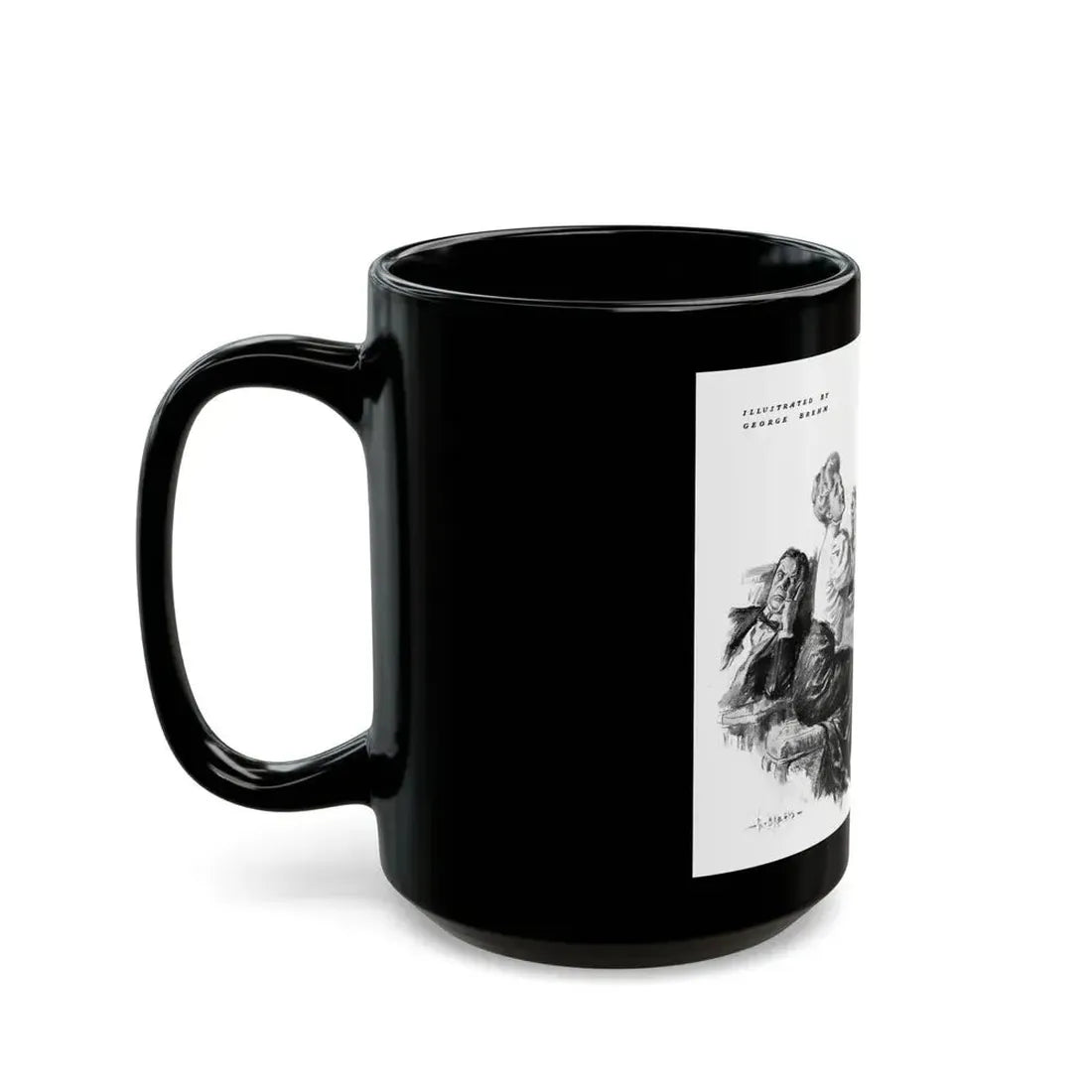 George Brehm illustration - Black Coffee Mug - Go Mug Yourself