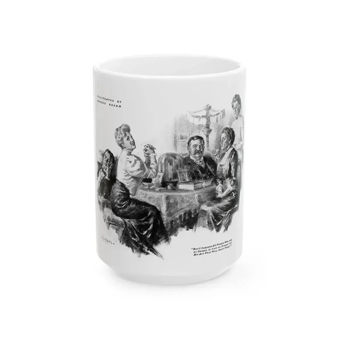 George Brehm illustration - White Coffee Mug 15oz - Go Mug Yourself