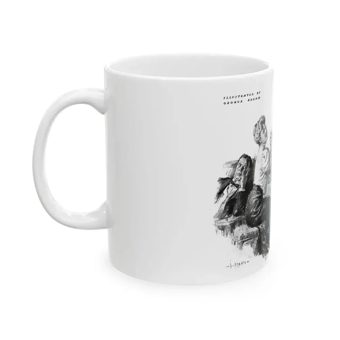 George Brehm illustration - White Coffee Mug - Go Mug Yourself