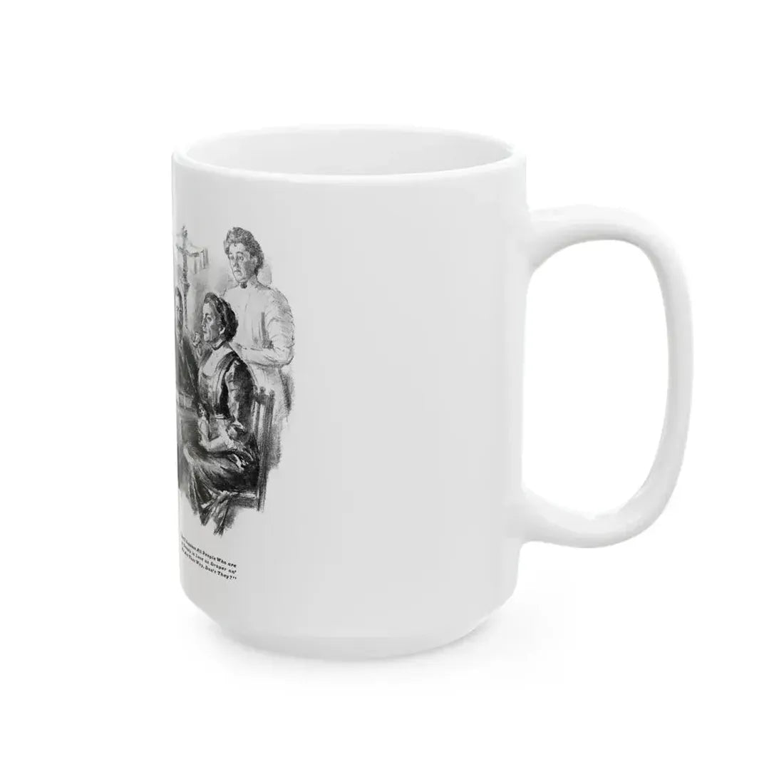 George Brehm illustration - White Coffee Mug - Go Mug Yourself
