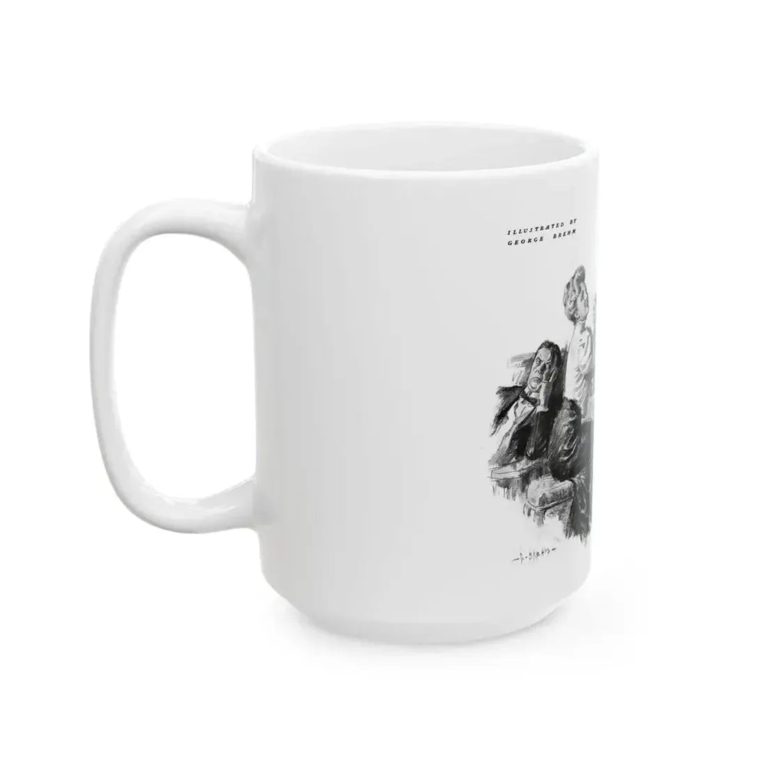 George Brehm illustration - White Coffee Mug - Go Mug Yourself