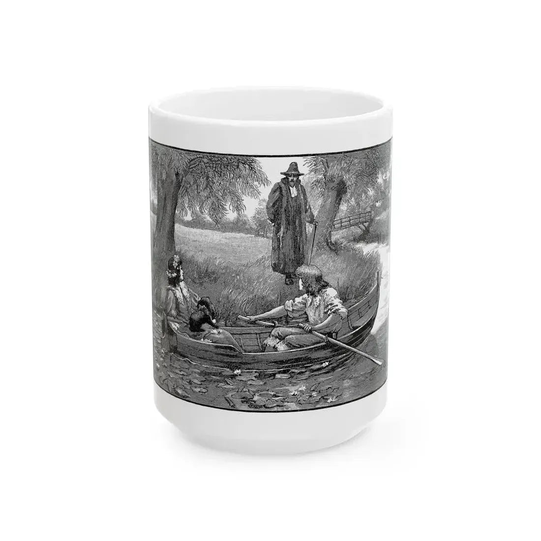 George Freeborn From The Boy's Own Paper, 18th October, 1890 - White Coffee Mug 15oz - Go Mug Yourself