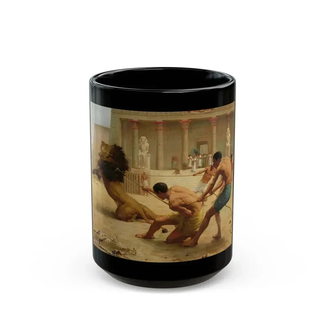 George Goodwin Kilburne (1839-1924) Ancient Sport - Black Coffee Mug 15oz - Go Mug Yourself