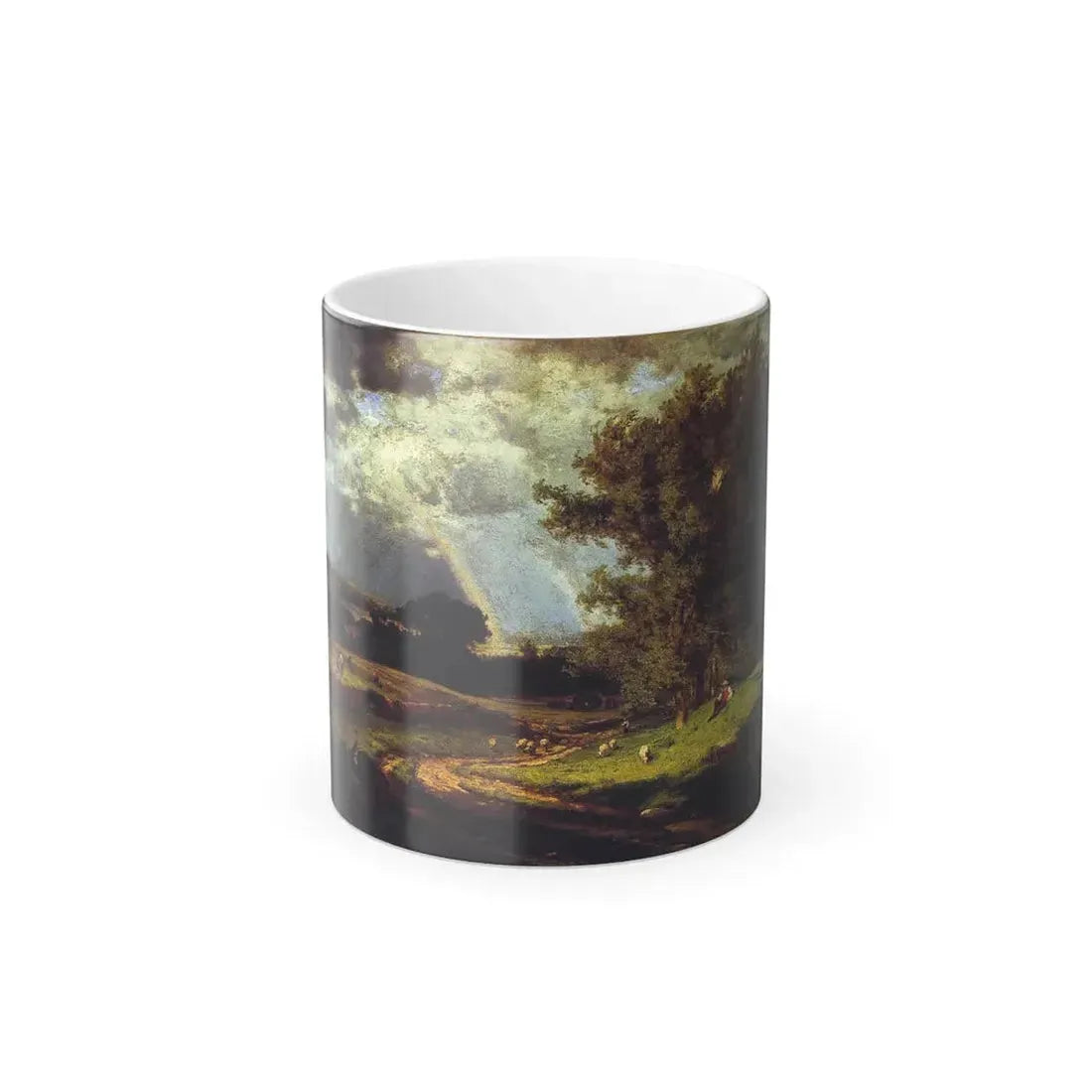 George Inness (1825-1894) a passing shower - 1860 - Color Changing Mug 11oz 11oz - Go Mug Yourself