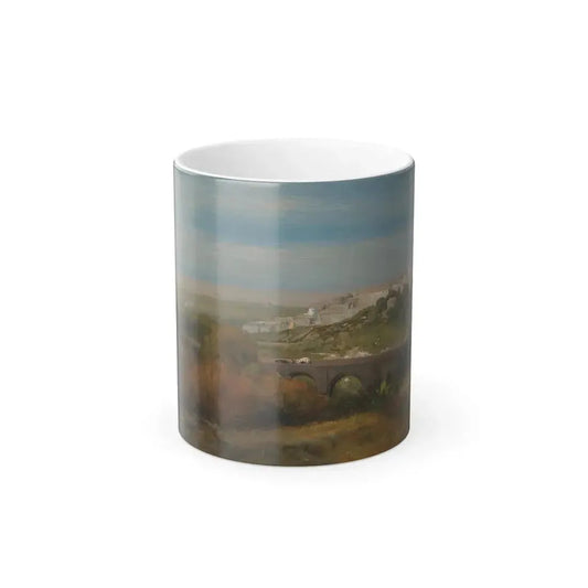 George Inness (1825-1894) Albano, Italy (The Roman Campagna) - oil on canvas c1872-74 - Color Changing Mug 11oz 11oz - Go Mug Yourself