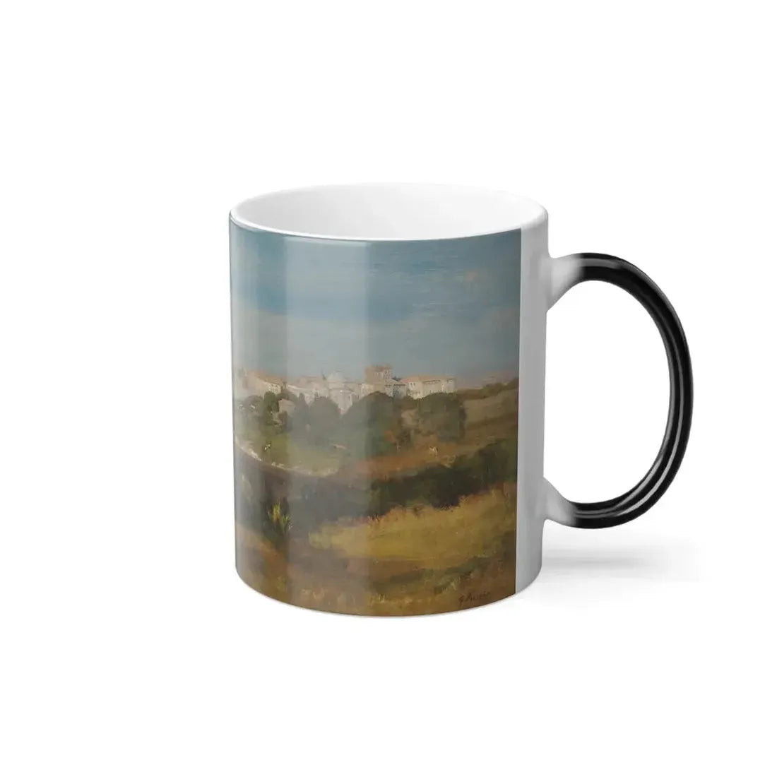 George Inness (1825-1894) Albano, Italy (The Roman Campagna) - oil on canvas c1872-74 - Color Changing Mug 11oz - Go Mug Yourself