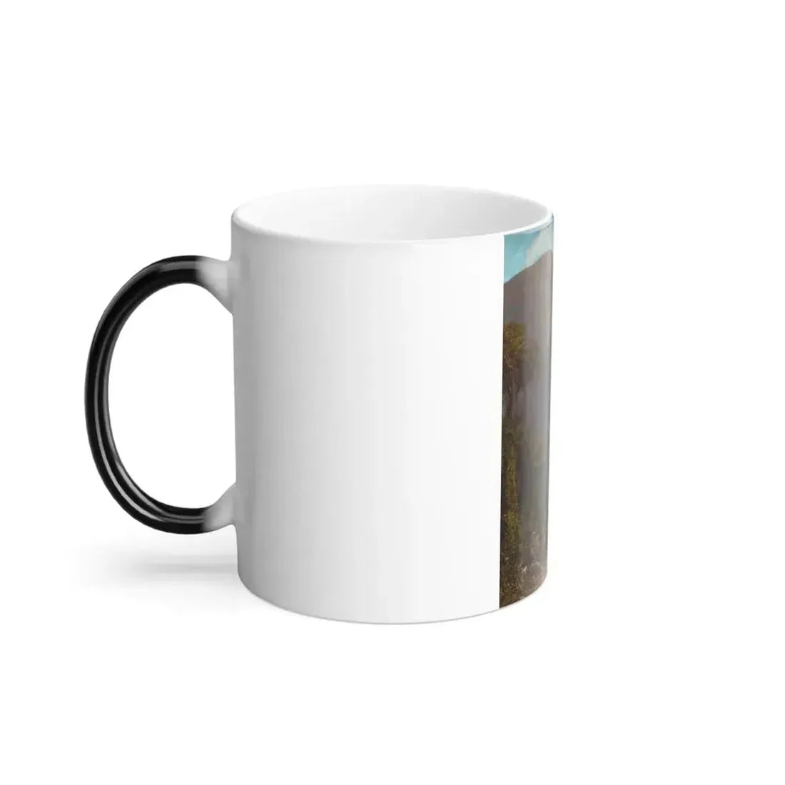 George L Clough (1824-1901) Delaware Water Gap - Oil on Canvas - Color Changing Mug 11oz - Go Mug Yourself