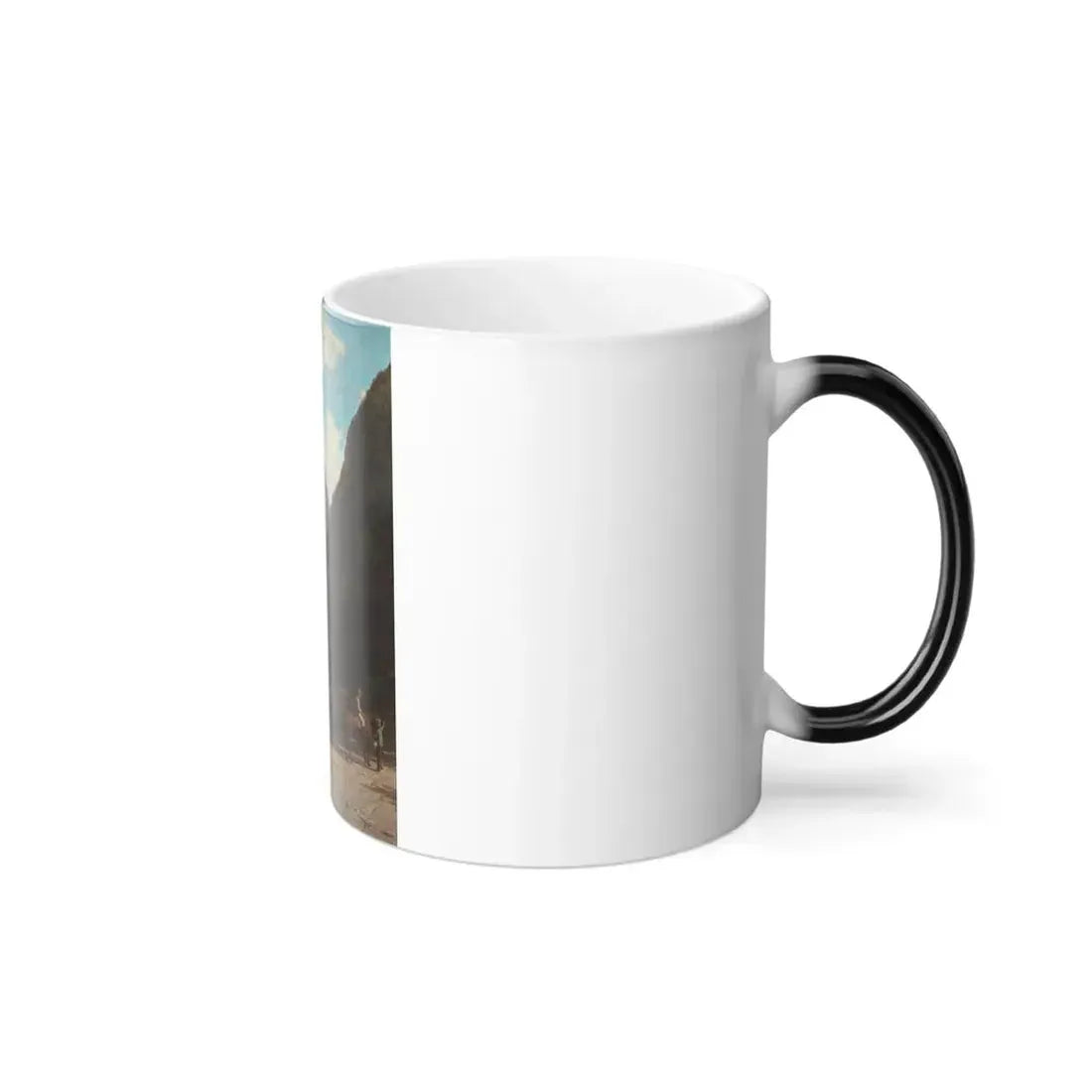 George L Clough (1824-1901) Delaware Water Gap - Oil on Canvas - Color Changing Mug 11oz - Go Mug Yourself