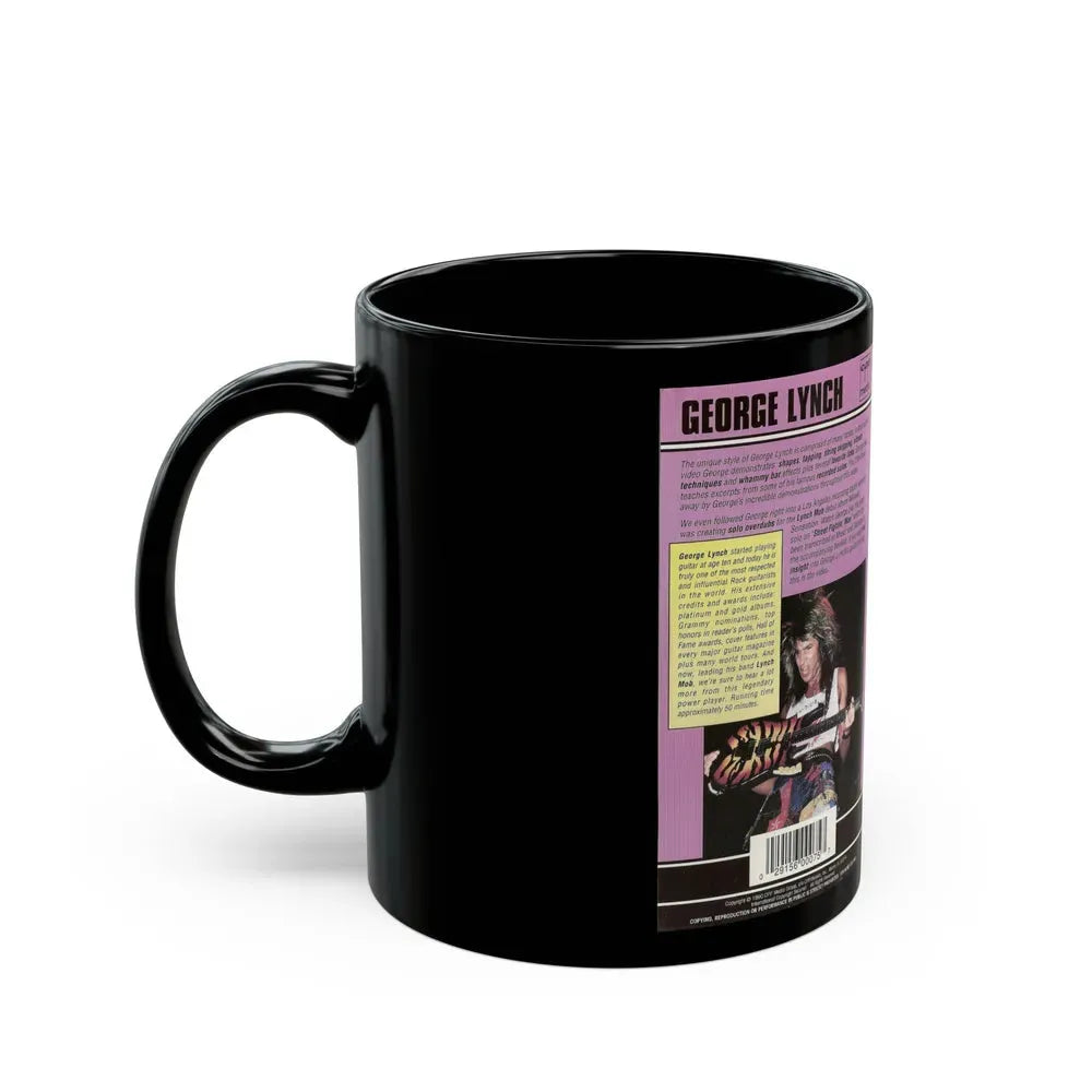 GEORGE LYNCH REH VIDEO (VHS COVER) - Black Coffee Mug - Go Mug Yourself