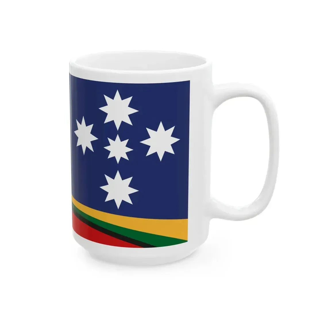 George Poulos Proposal 1993 Australian Flag Proposal (Australia) White Coffee Mug - Go Mug Yourself