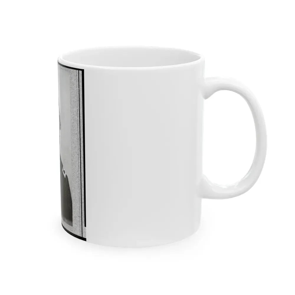 George R. Latham, Colonel, 5th W. Va. Cav., Head-And-Shoulders Portrait, Facing Slightly Left, In Union Uniform (U.S. Civil War) White Coffee Mug - Go Mug Yourself