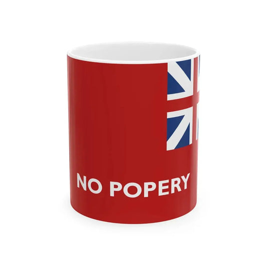 George Rex flag reverse (United States) White Coffee Mug 11oz - Go Mug Yourself