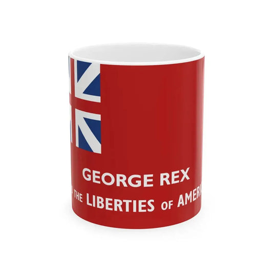 George Rex flag (United States) White Coffee Mug 11oz - Go Mug Yourself