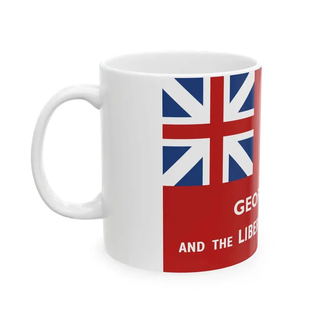 George Rex flag (United States) White Coffee Mug - Go Mug Yourself