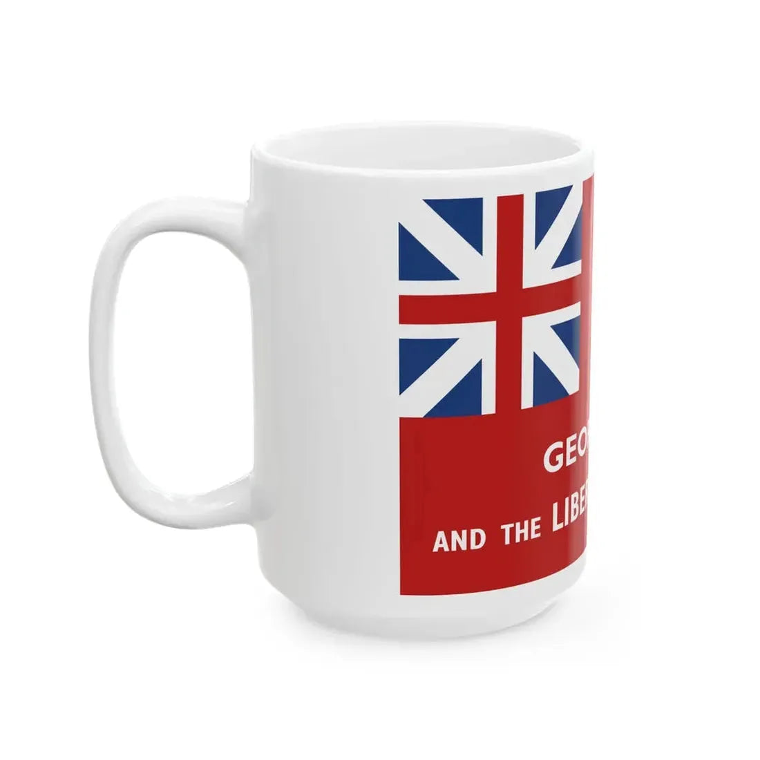 George Rex flag (United States) White Coffee Mug - Go Mug Yourself