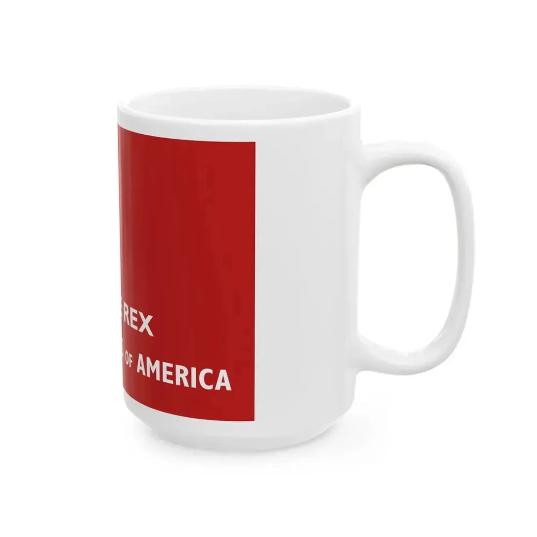 George Rex flag (United States) White Coffee Mug - Go Mug Yourself
