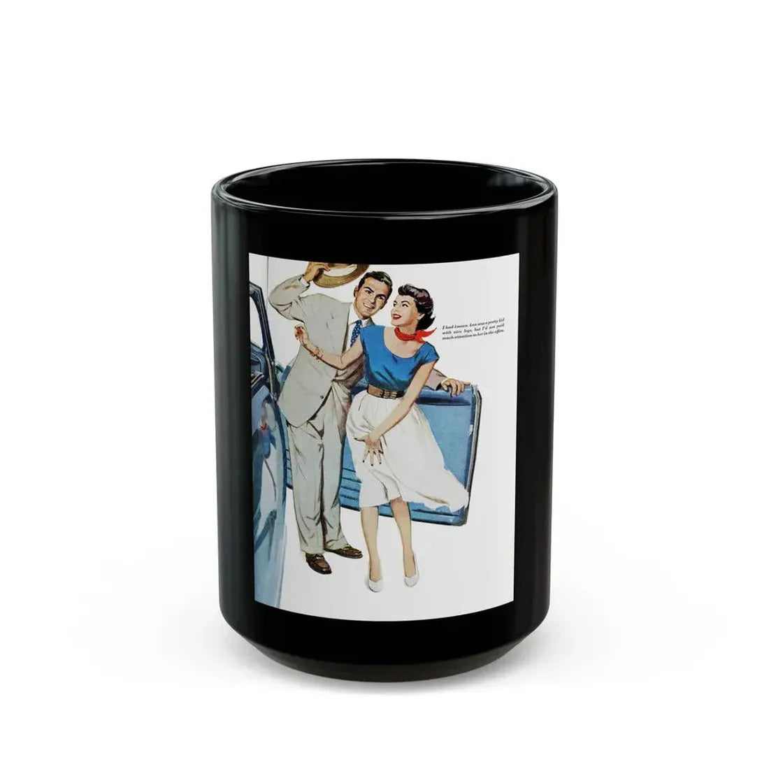 George's Girl, Redbook, January 1950 - Black Coffee Mug 15oz - Go Mug Yourself