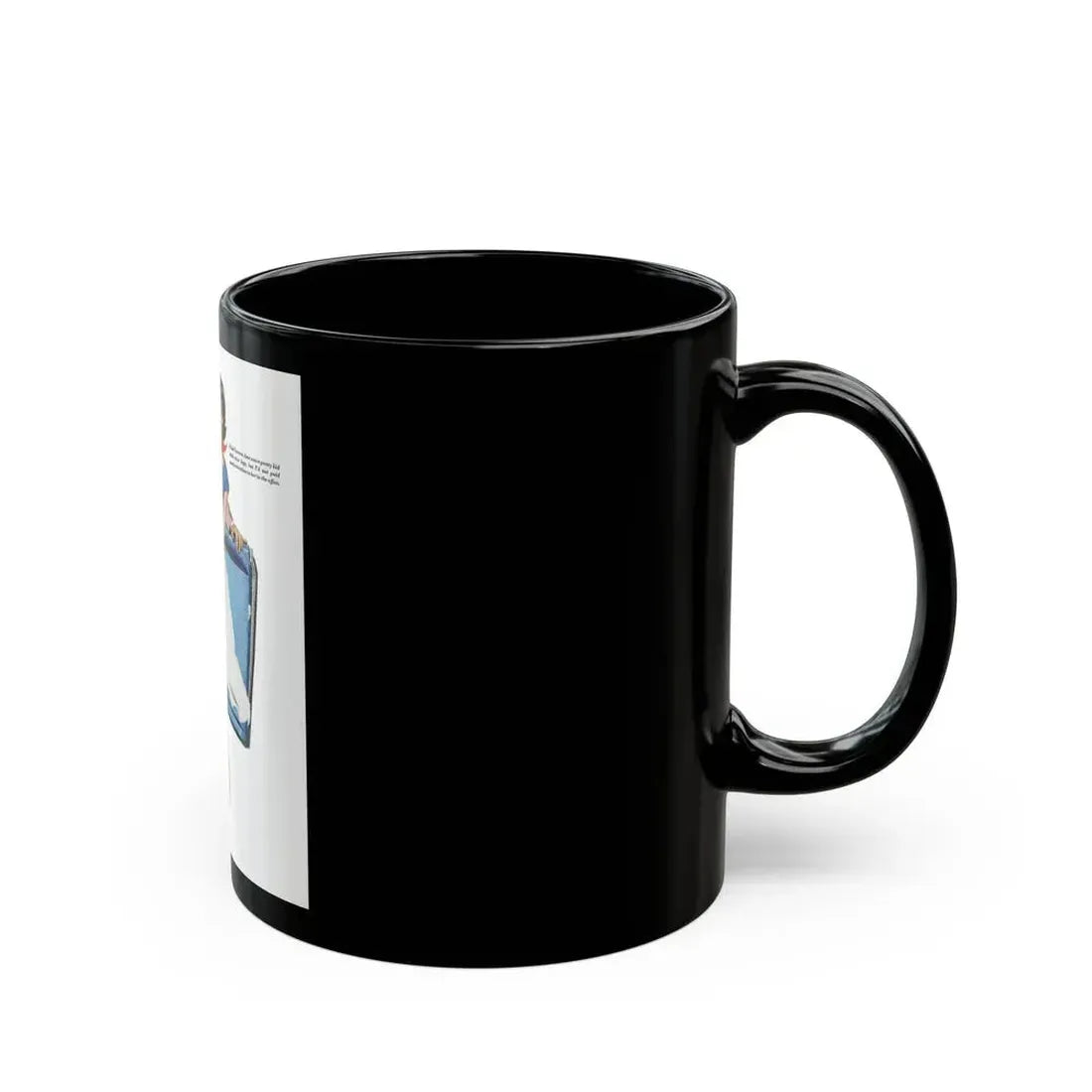 George's Girl, Redbook, January 1950 - Black Coffee Mug - Go Mug Yourself
