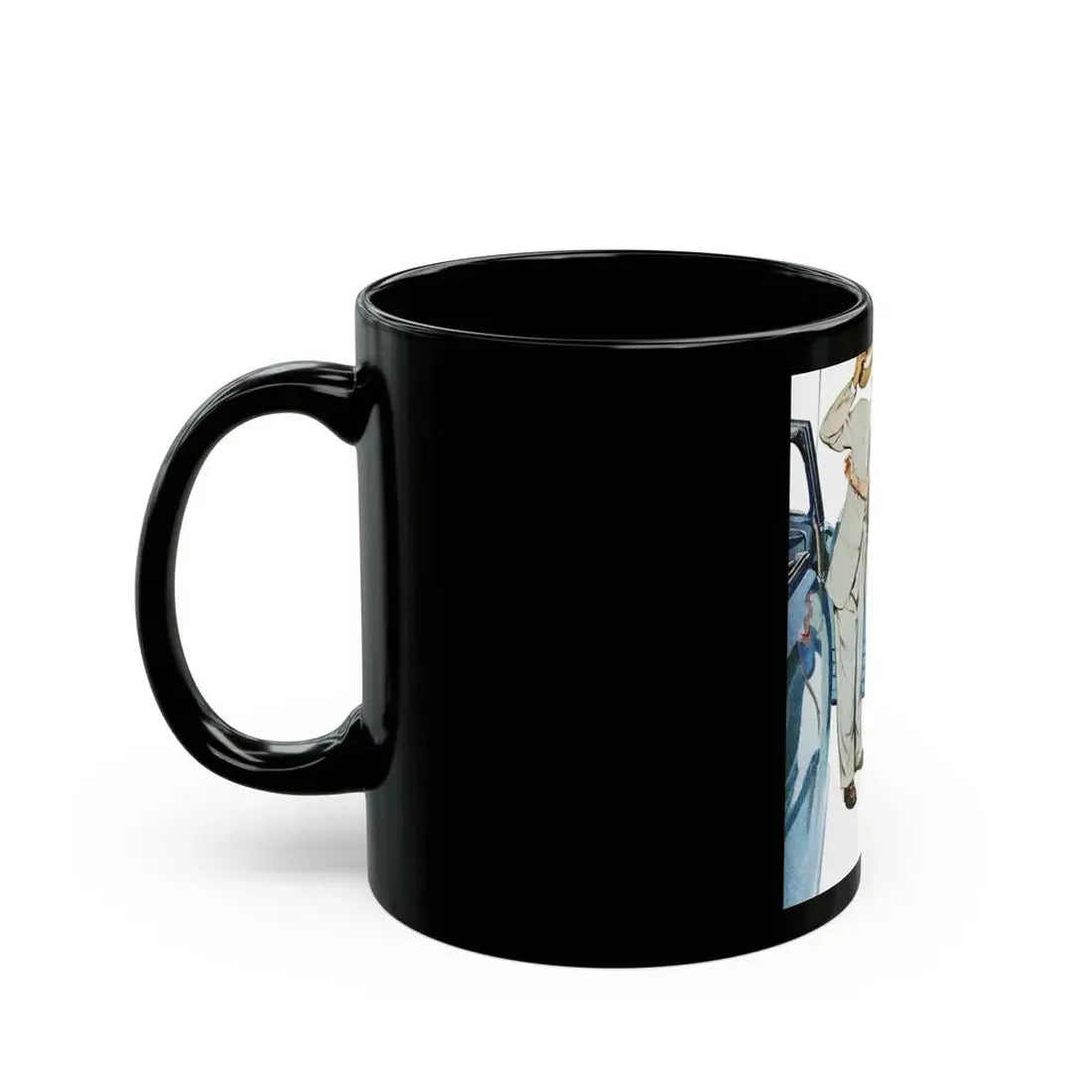 George's Girl, Redbook, January 1950 - Black Coffee Mug - Go Mug Yourself